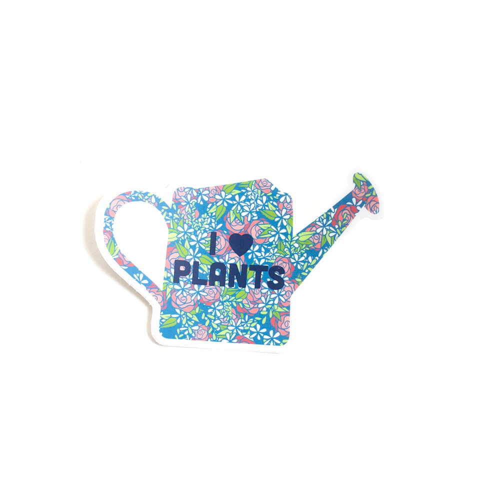 Stickers Northwest, Stickers, Art & School, 3", I Heart Plants Watering Can, 579763